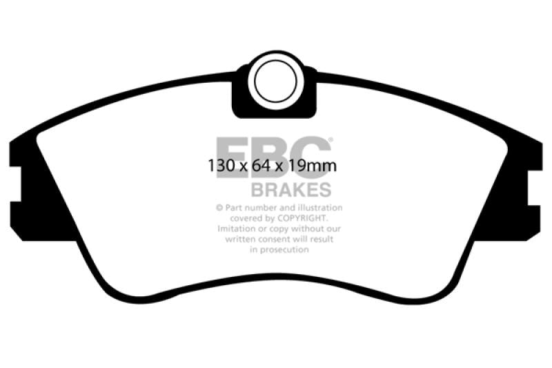 EBC 93-96 Volkswagen Eurovan 2.5L Solid Rotors Ultimax2 Front Brake Pads UD638 Main Image