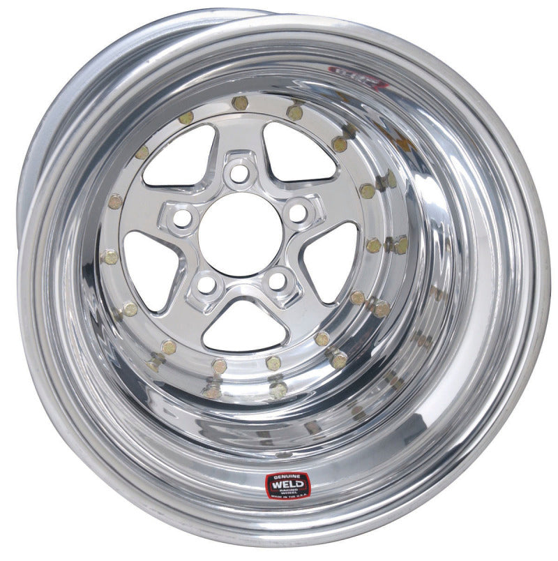 Weld Alumastar 2.0 15x4 / 5x4.75 BP 1.2 / 5in. BS Polished Wheel - Non-Beadlock 88-504270