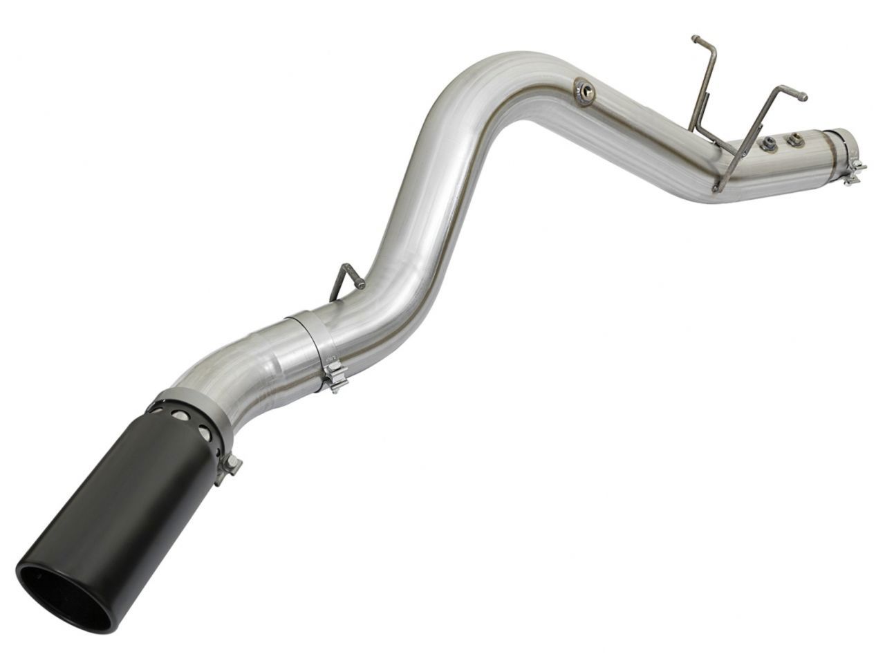 aFe ATLAS 4in Aluminized Steel DPF-Back Exhaust System w/Black Tip GM Dies