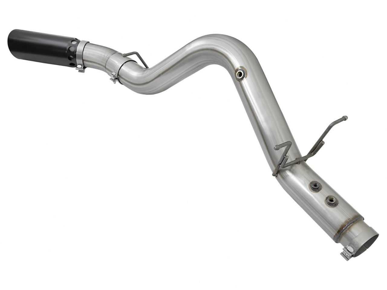 aFe ATLAS 4in Aluminized Steel DPF-Back Exhaust System w/Black Tip GM Dies