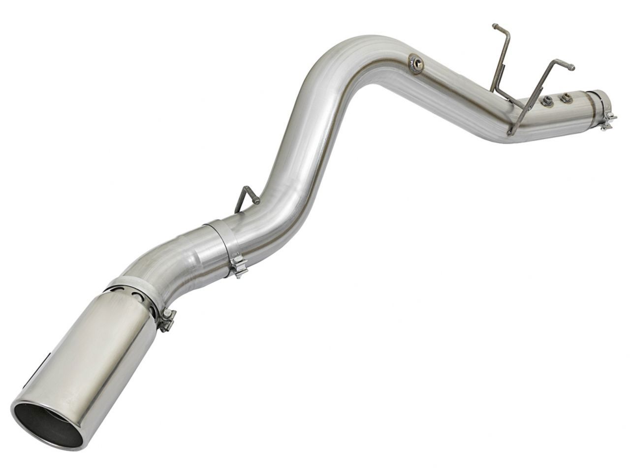 aFe ATLAS 4in Aluminized Steel DPF-Back Exhaust System w/Polished Tip GM