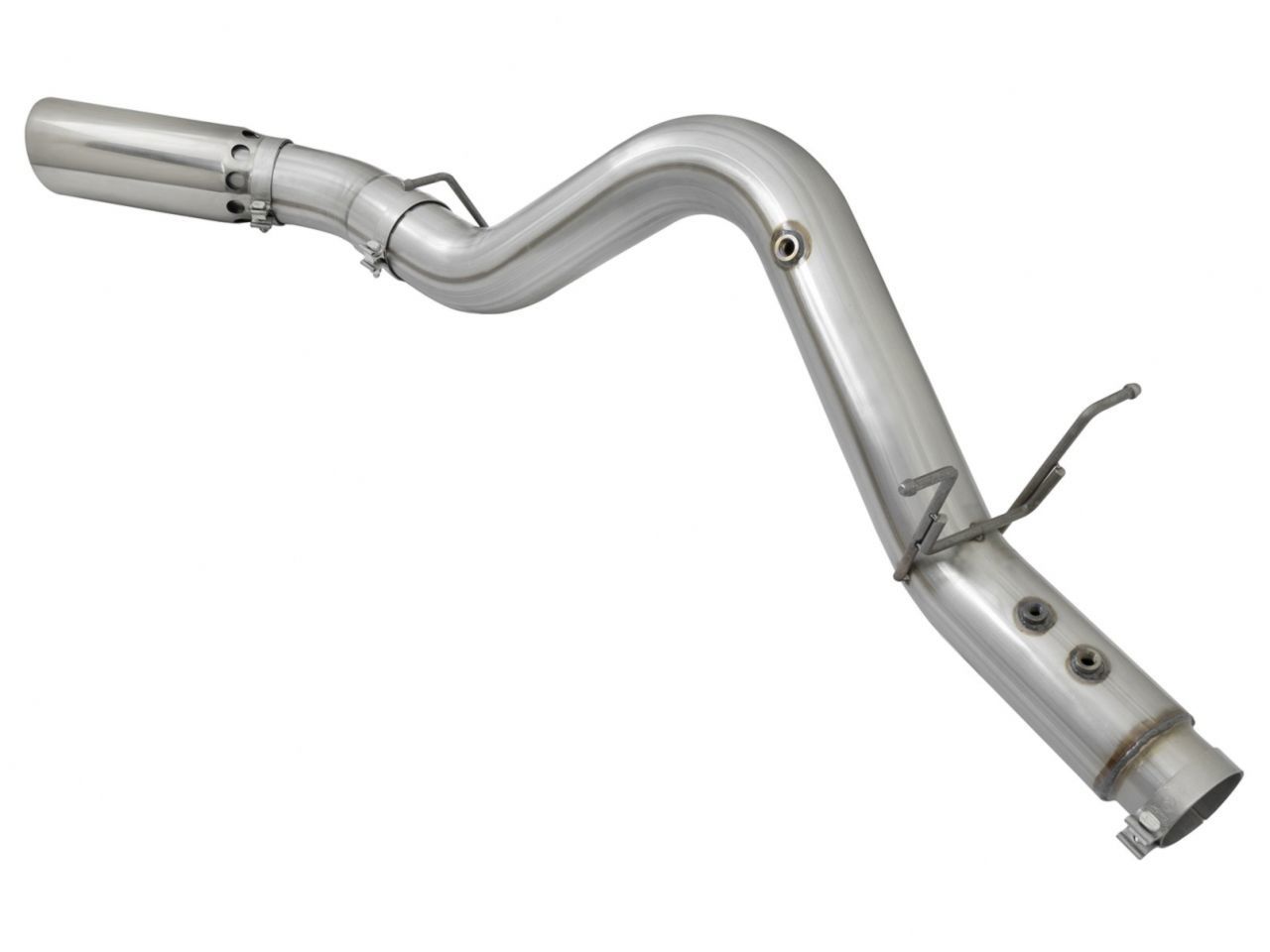 aFe ATLAS 4in Aluminized Steel DPF-Back Exhaust System w/Polished Tip GM