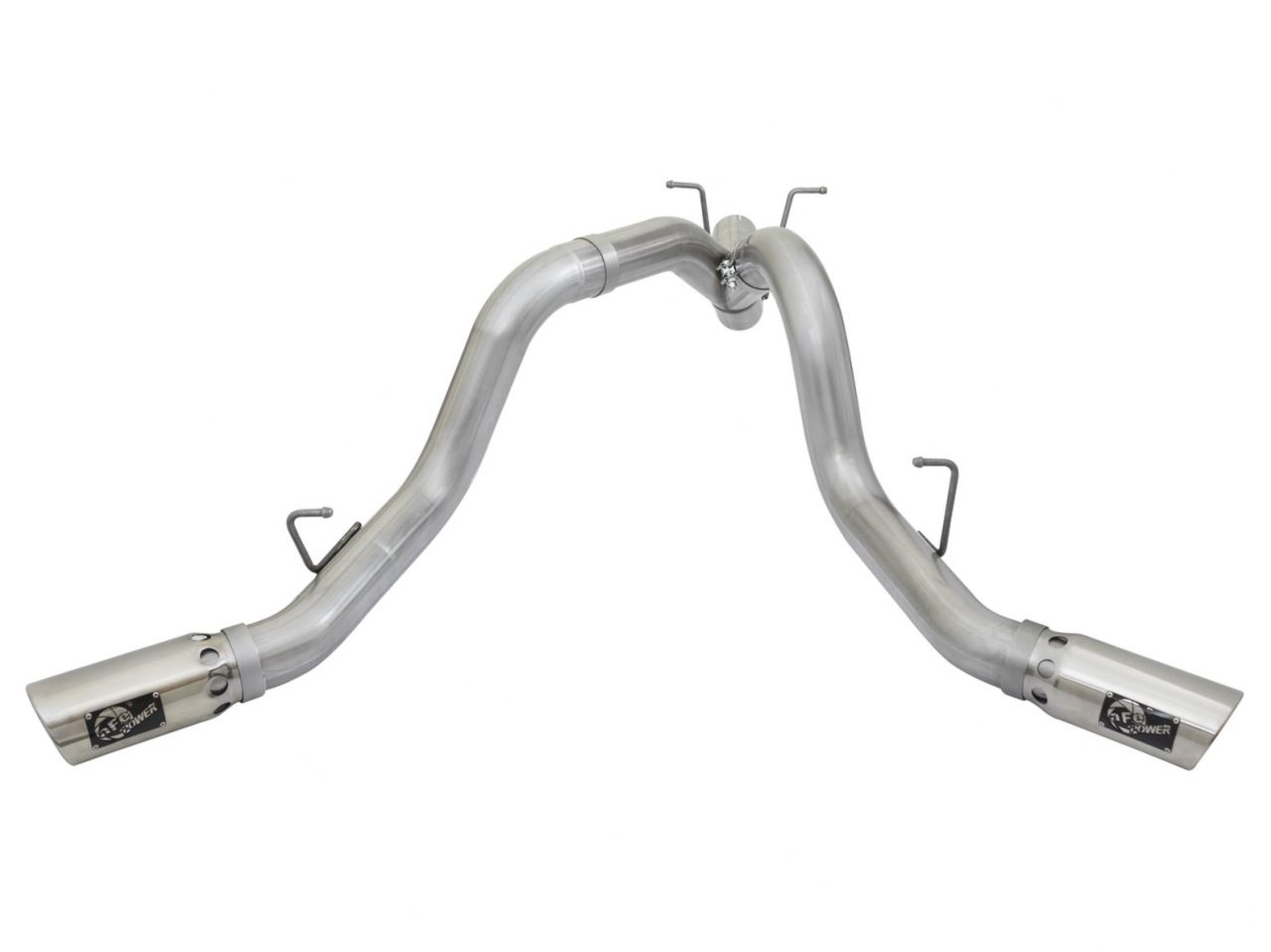 aFe ATLAS 4in Aluminized Steel DPF-Back Exhaust System w/Dual Rear Exit