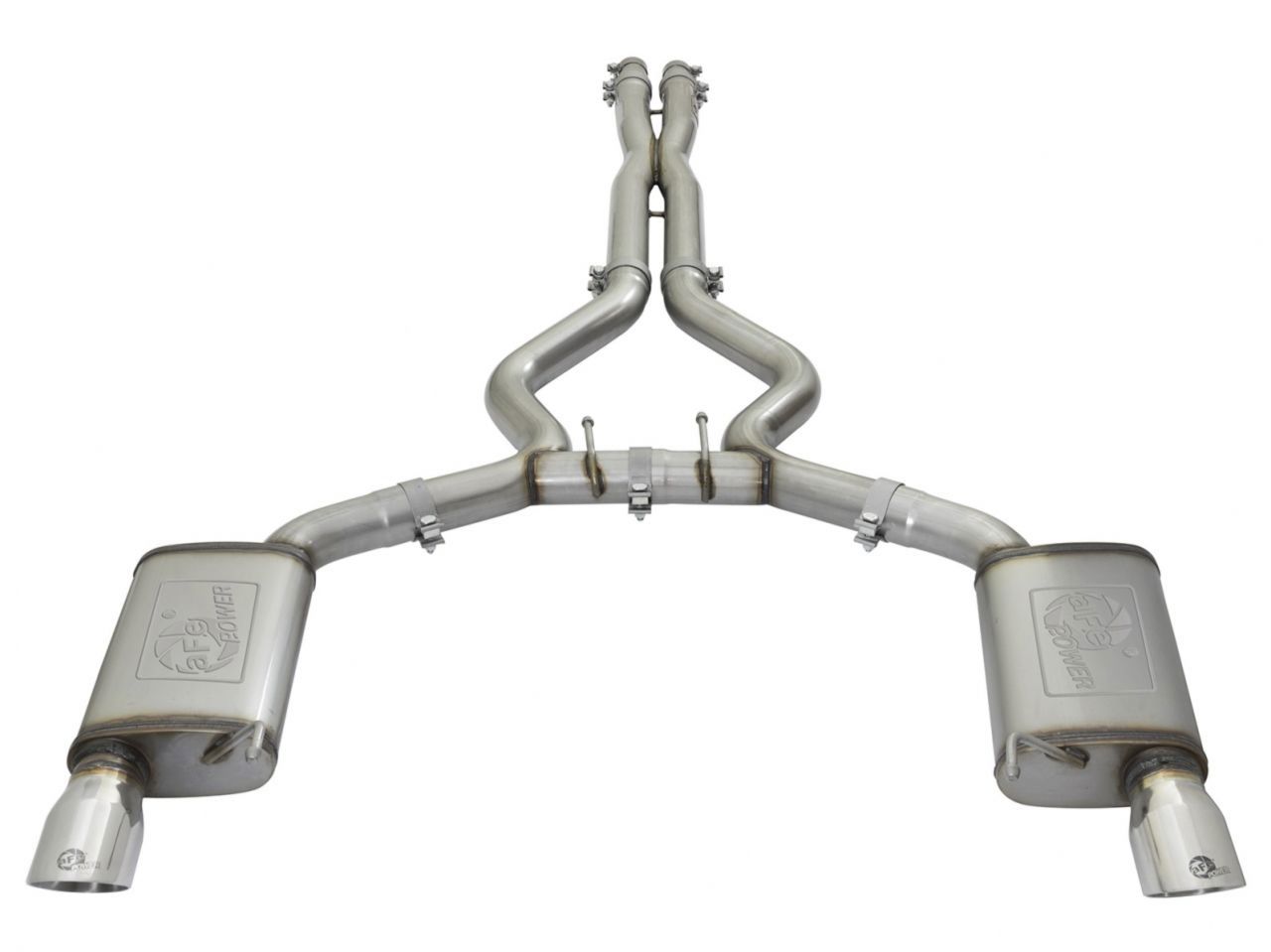 aFe MACH Force-Xp 3in 304 Stainless Steel Cat-Back Exhaust System w/Polish