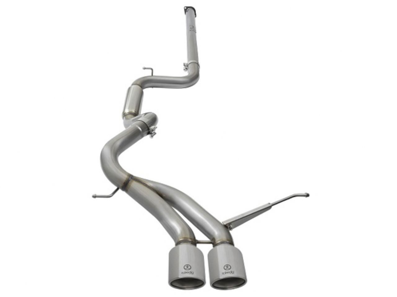 aFe Takeda 3in 304 Stainless Steel Cat-Back Exhaust System w/Polished Tip