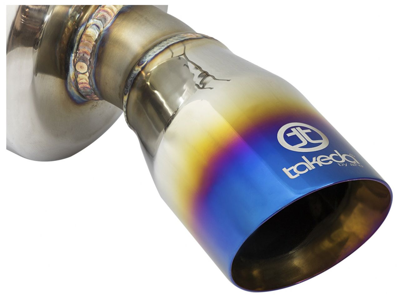 aFe Takeda 2-1/4 to 2-1/2in 304 Stainless Steel Cat-Back Exhaust w/Anodize