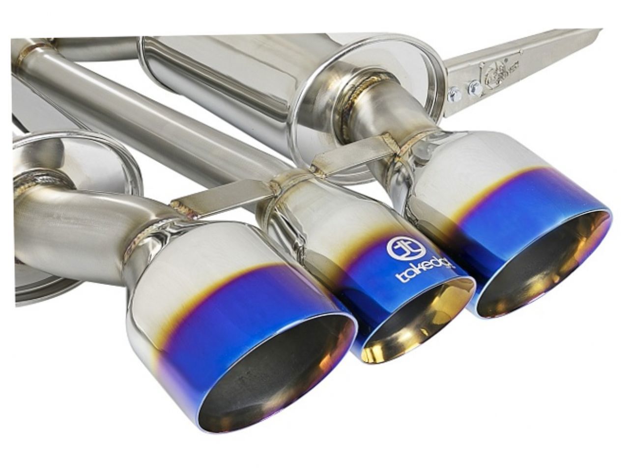 aFe Takeda 3" 304 SS Cat-Back Exhaust w/ Blue Flame Tips 17-18 Honda Civic