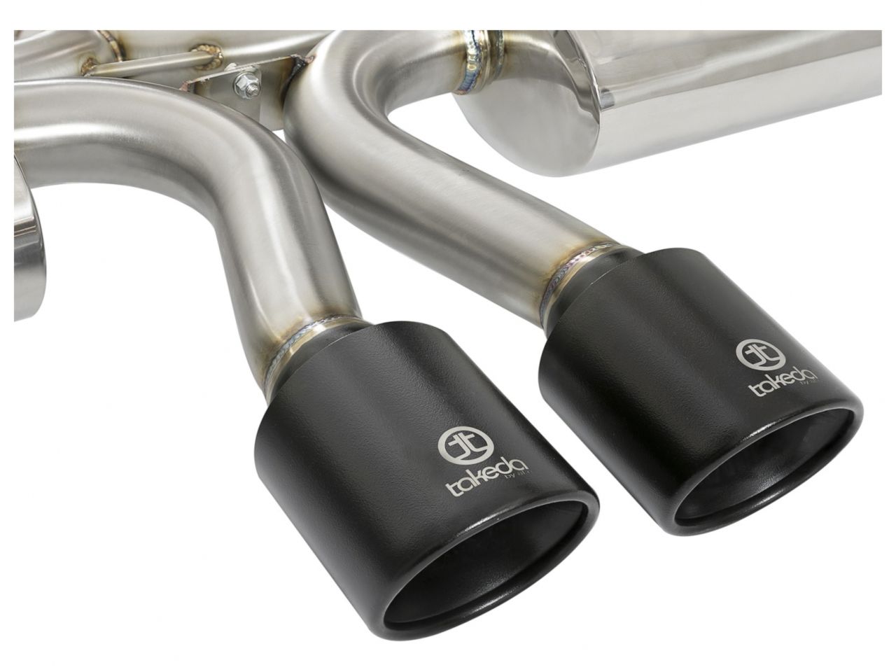 aFe Cat-Back Exhaust System w/ Dual Center, Takeda 3in 304 Stainless Steel