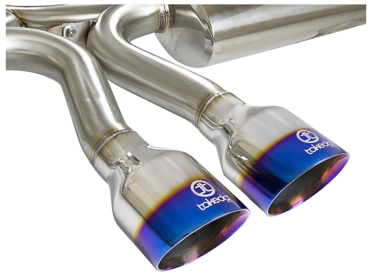 aFe Takeda 3in 304 Stainless Steel Cat-Back Exhaust System w/ Dual Center