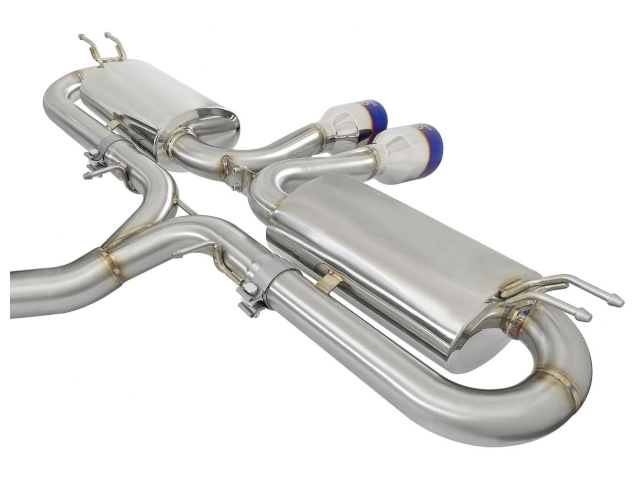 aFe Takeda 3in 304 Stainless Steel Cat-Back Exhaust System w/ Dual Center