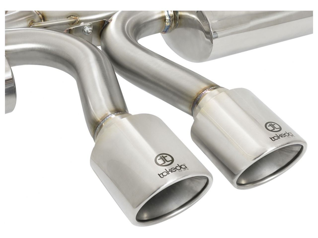 aFe Takeda 3in 304 Stainless Steel Cat-Back Exhaust System w/ Dual Center