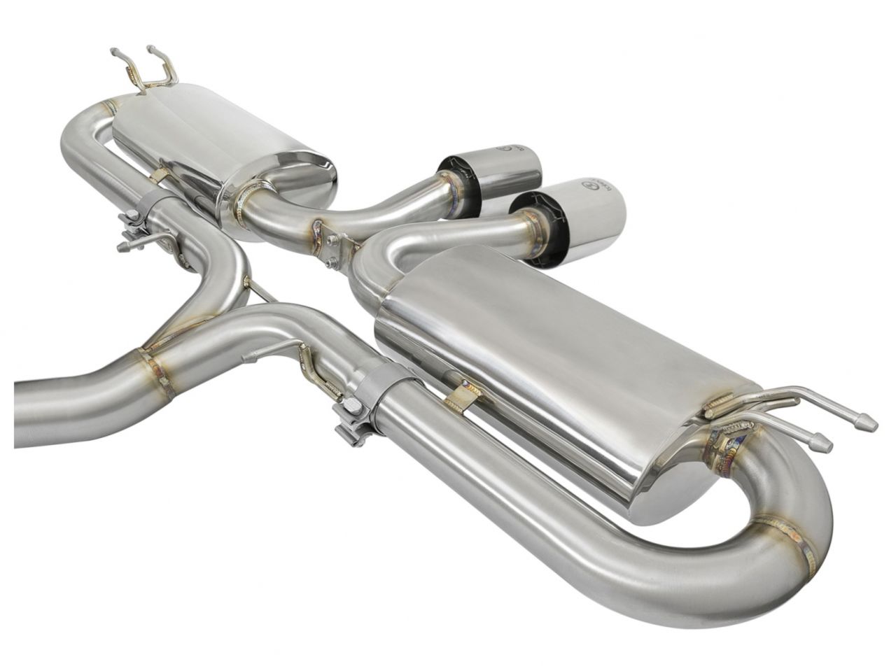 aFe Takeda 3in 304 Stainless Steel Cat-Back Exhaust System w/ Dual Center