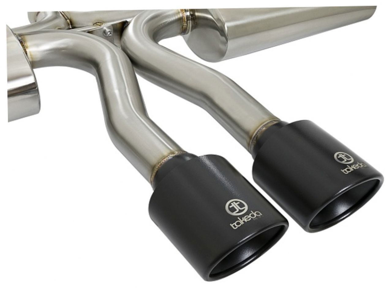 aFe Takeda 3in 304 Stainless Steel Cat-Back Exhaust System w/ Black Tips