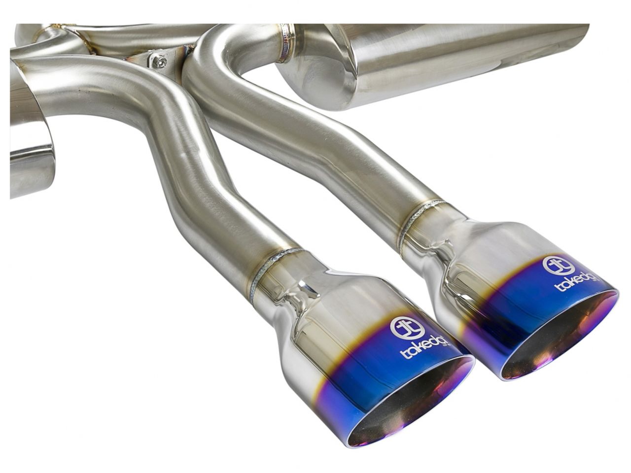 aFe Takeda 3 IN 304 Stainless Steel Cat-Back Exhaust System w/ Blue Flame