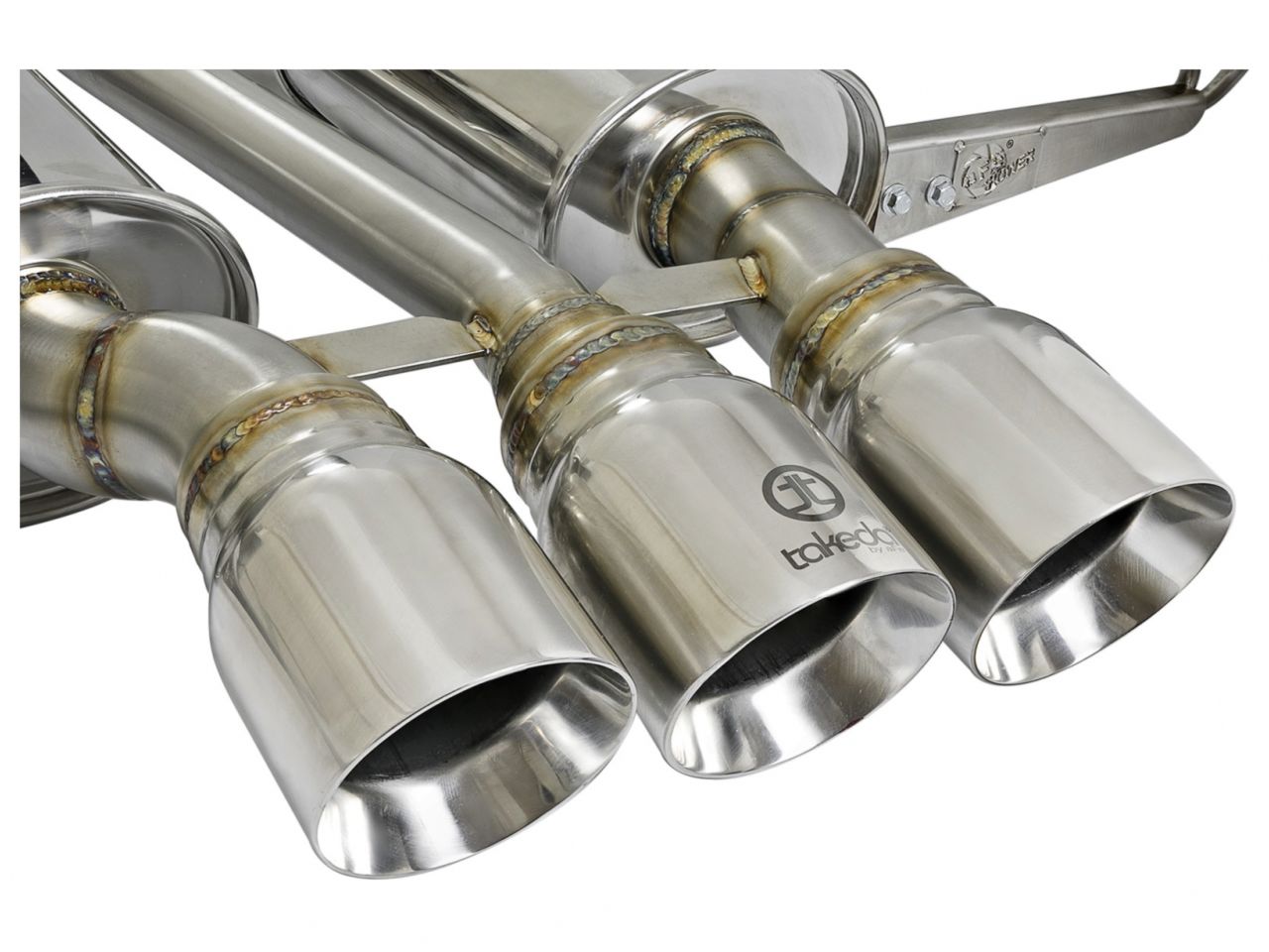 aFe 3 IN 304 Stainless Steel Cat-Back Exhaust System W/ Polished Tips