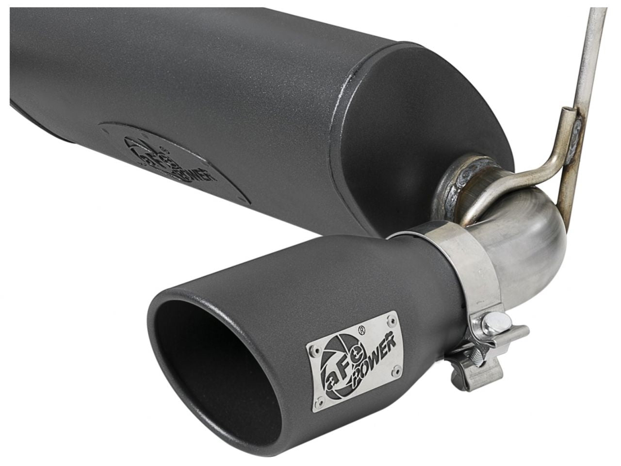 aFe Cat-Back Exhaust w/ Black Tip, Rebel Series, 2.5in 304 Stainless Steel