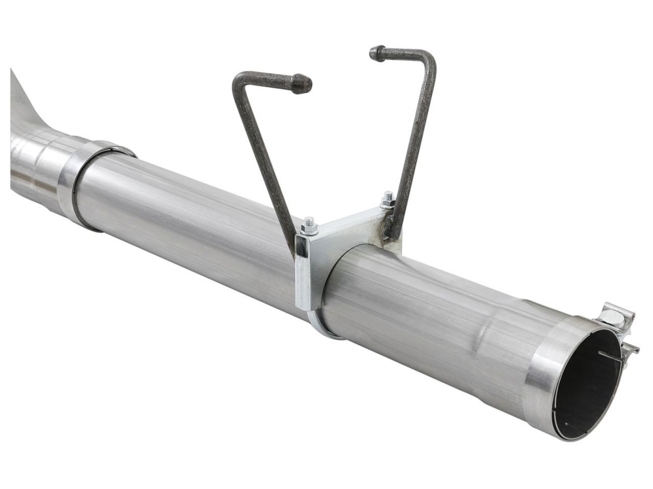 aFe Large Bore-HD 4in 409 Stainless Steel DPF-Back Exhaust System w/ Black