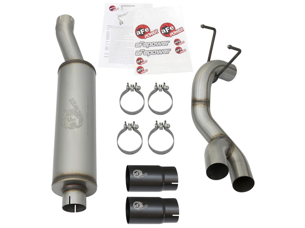 aFe Rebel Series 3-1/2in Stainless Steel Cat-Back Exhaust System