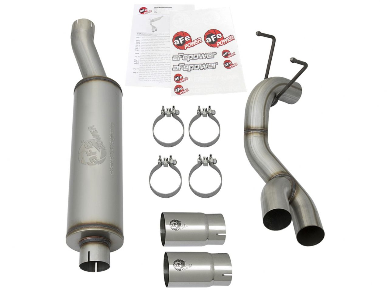 aFe Rebel Series 3-1/2in Stainless Steel Cat-Back Exhaust System