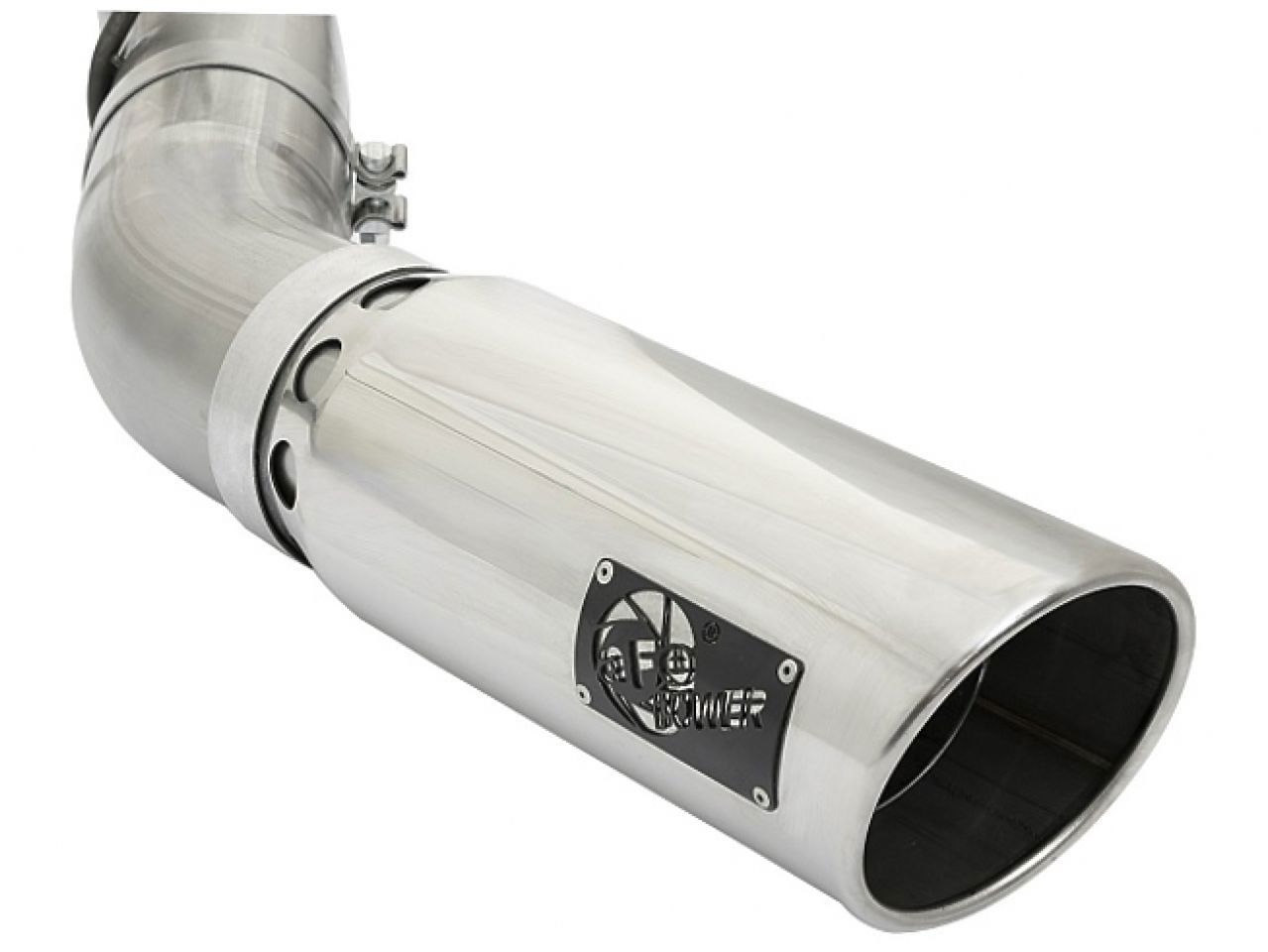 aFe Large Bore-HD 4in 409 Stainless Steel DPF-Back Exhaust System