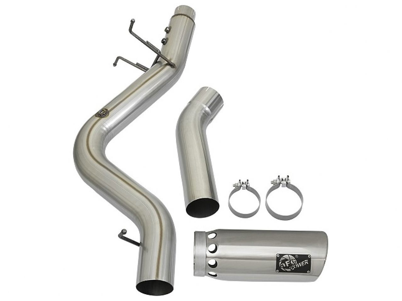 aFe Large Bore-HD 4in 409 Stainless Steel DPF-Back Exhaust System