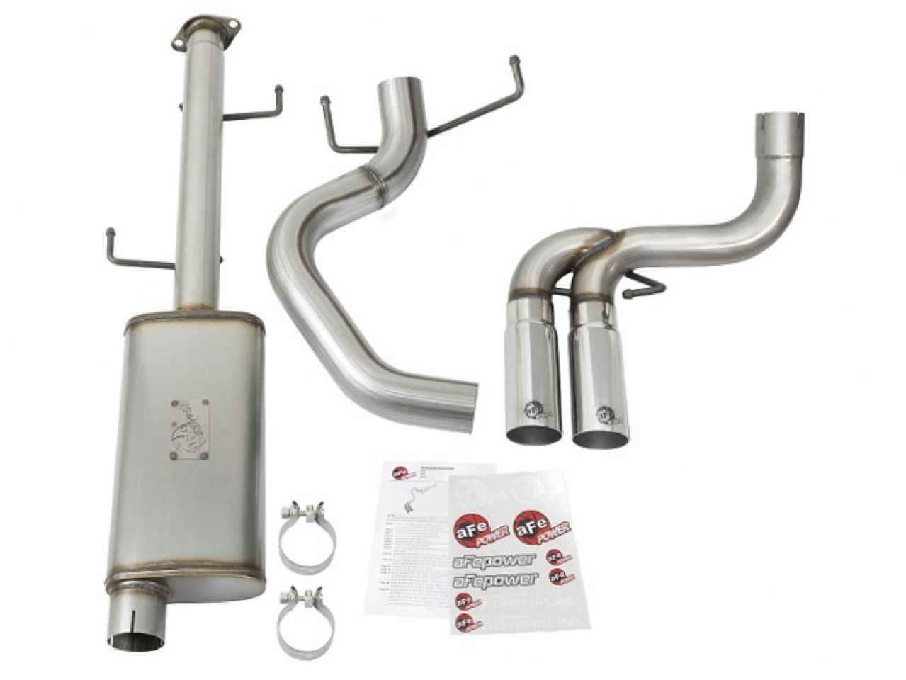 aFe Rebel Series Cat-Back Exhaust System w/ Mid-Side Exit Polished Tips