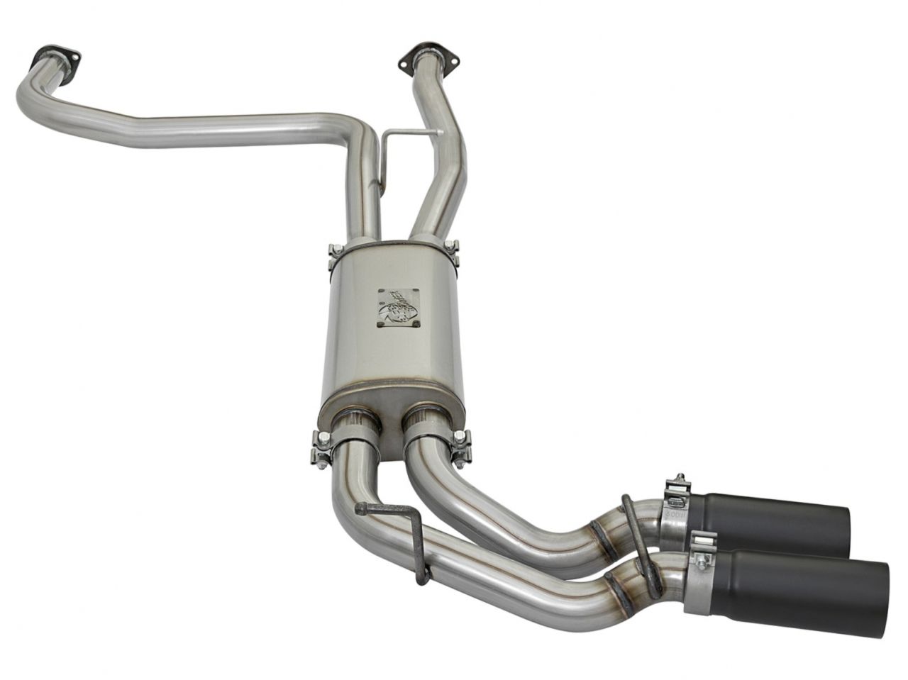 aFe Rebel Series 2-1/2" Cat-Back Exhaust System w/ Black Tip Nissan Titan