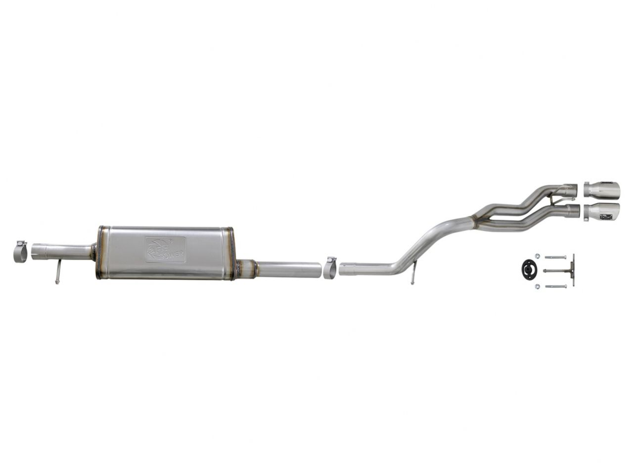 aFe Cat-Back Exhaust System, Rebel Series, 2-1/2in Stainless Steel