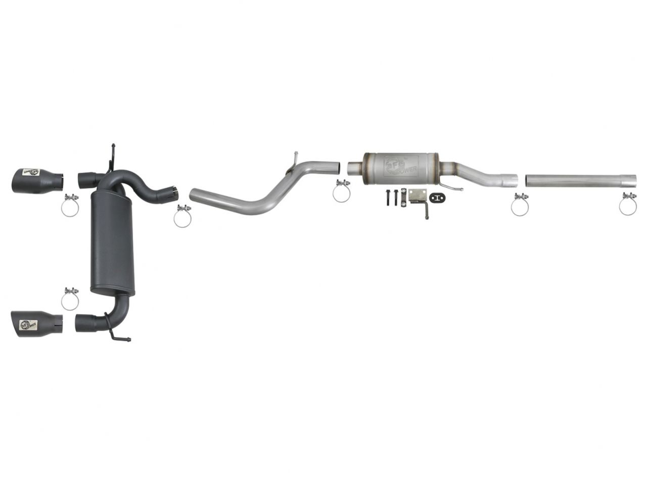 aFe Rebel Series 2.5in 409 Stainless Steel Cat-Back Exhaust System