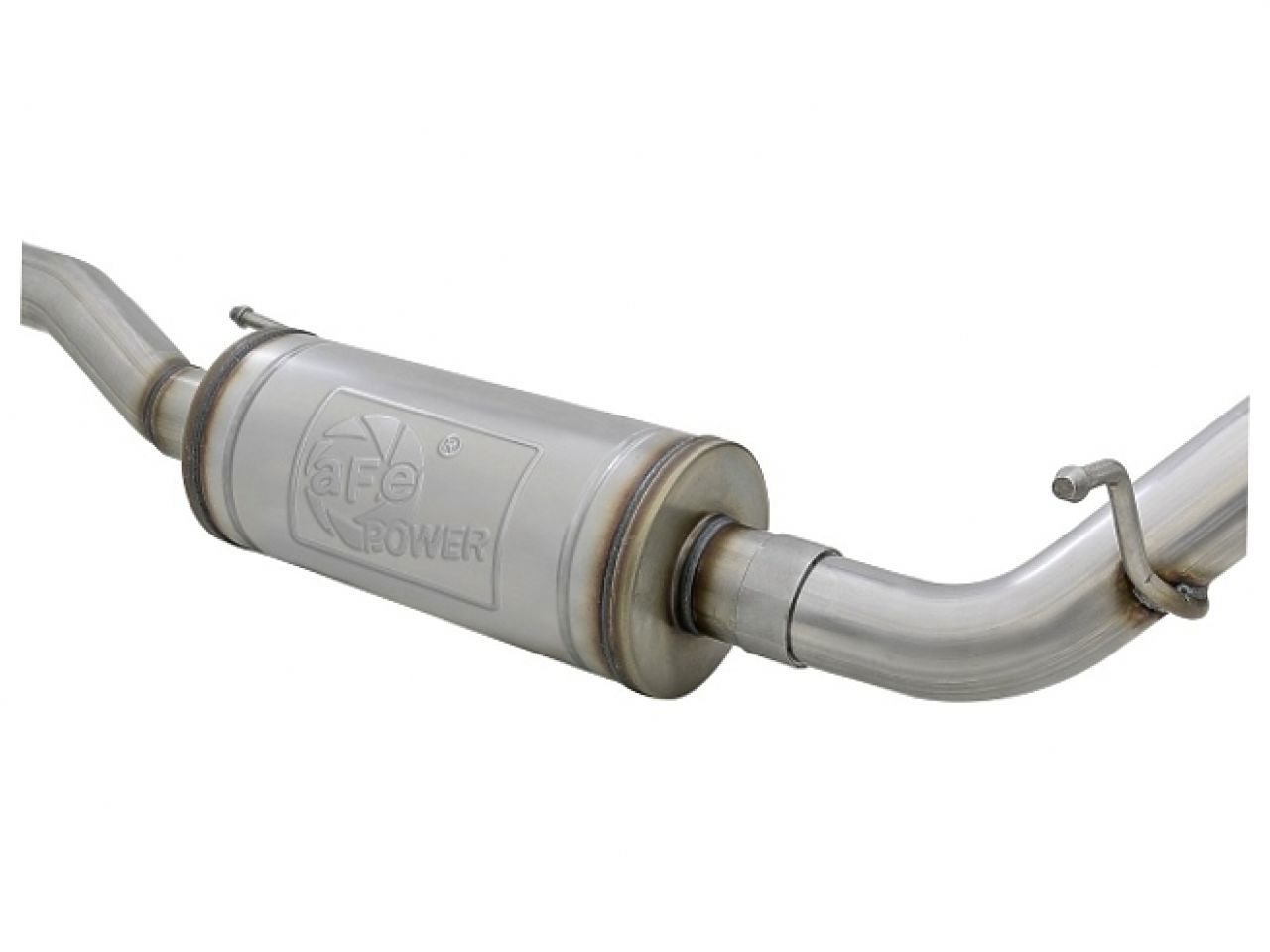 aFe Rebel Series 2.5in 409 Stainless Steel Cat-Back Exhaust System w/ Poli