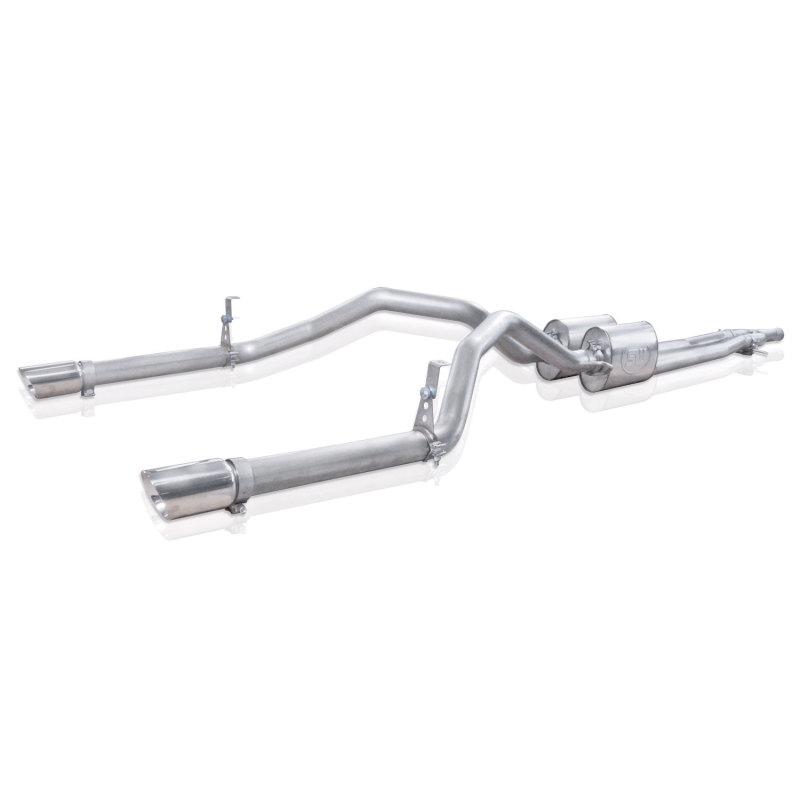 Stainless Works Chevy Silverado/GMC Sierra 2007-16 5.3L/6.2L Exhaust Y-Pipe Under Bumper Exit CT14CBUBY Main Image