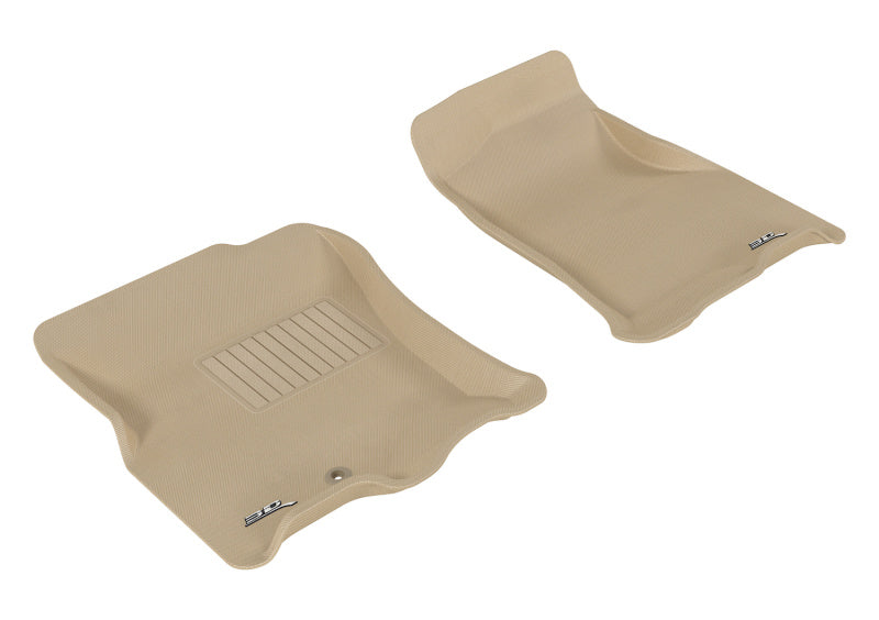 3D MAXpider 2007-2010 Ford/Lincoln Expedition/Navigator Kagu 1st Row Floormat - Tan L1FR07611502