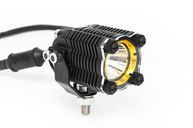 KC HiLiTES Shield for FLEX LED Single Light (Single) - Clear 7208 Main Image