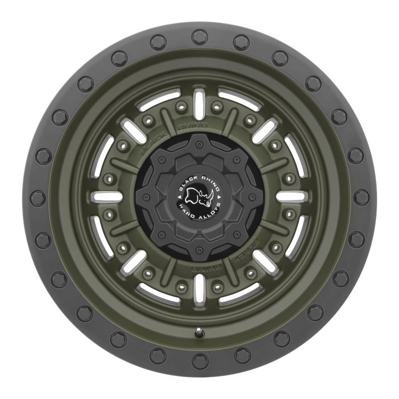 Black Rhino Abrams 20x9.5 5x127 ET-18 CB 71.6 OD Green Wheel 2095ABR-85127N71 Main Image