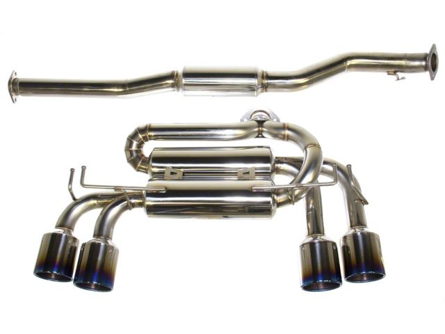 Blitz Catback Exhaust System NUR-CTi Quad with FRP Diffuser Lancer Evo 10, X