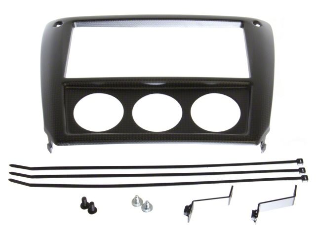 Blitz Carbon Meter Panel 52mm Meter Set Red Subaru GRB