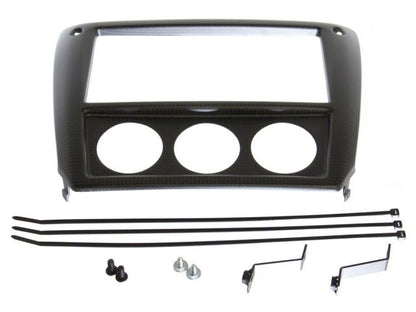 Blitz Carbon Meter Panel 52mm Meter Set White Subaru GRB