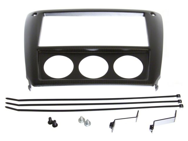 Blitz Carbon Meter Panel 52mm Meter Set White Subaru GRB