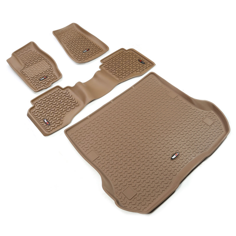 Rugged Ridge RUG Floor Liners - Tan Floor Mats Floor Mats - Rubber main image