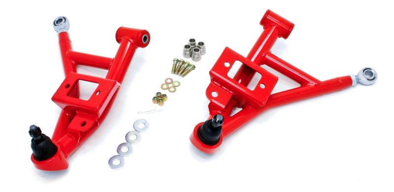 BMR 93-02 F-Body Adj. Lower A-Arms/Rod End Combo (Polyurethane) - Red AA002R