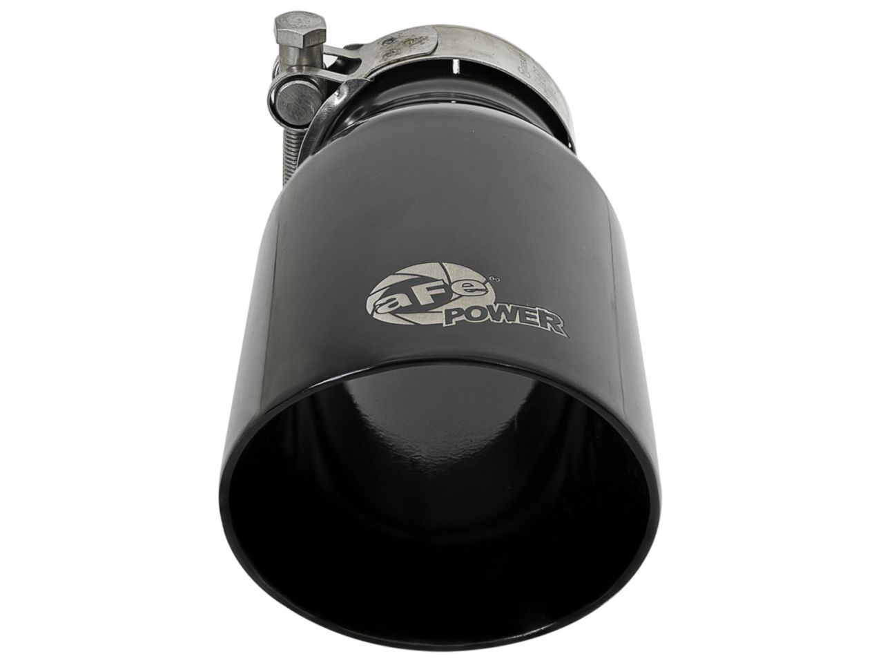 aFe Exhaust Tip Black - MACH Force-Xp 409 Stainless Steel Single-Wall