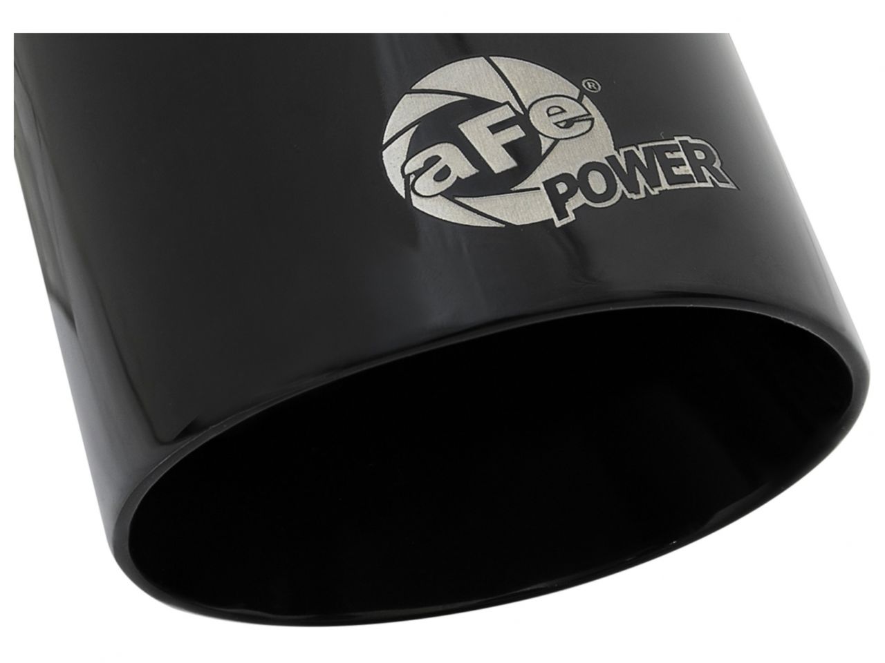 aFe Exhaust Tip Black - MACH Force-Xp 409 Stainless Steel Single-Wall