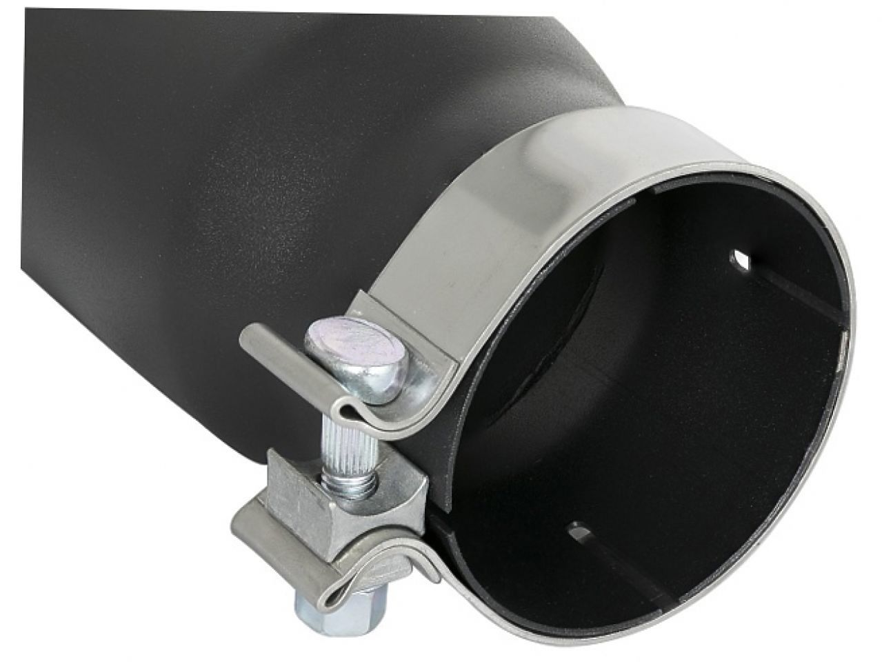 aFe MACH Force-Xp 4" 409 Stainless Steel Exhaust Tip Black 3-1/2in In