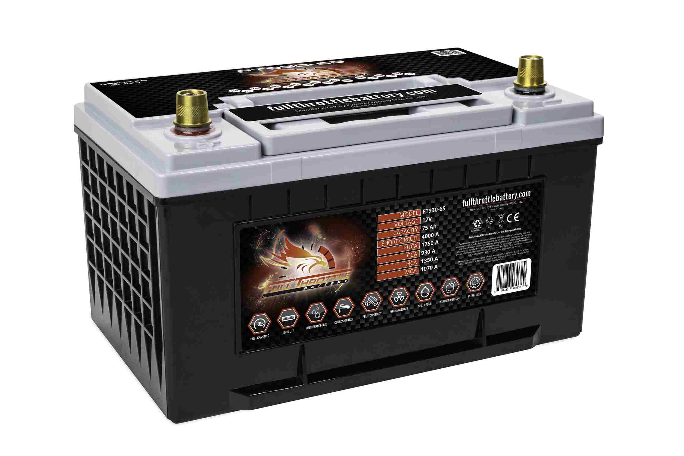 fullriver battery vehicle battery  frsport ft930-65