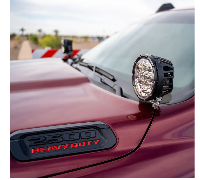 Rigid Industries 2019+ Dodge Ram 2500/3500 A-Pillar LED Light Mounts 46719