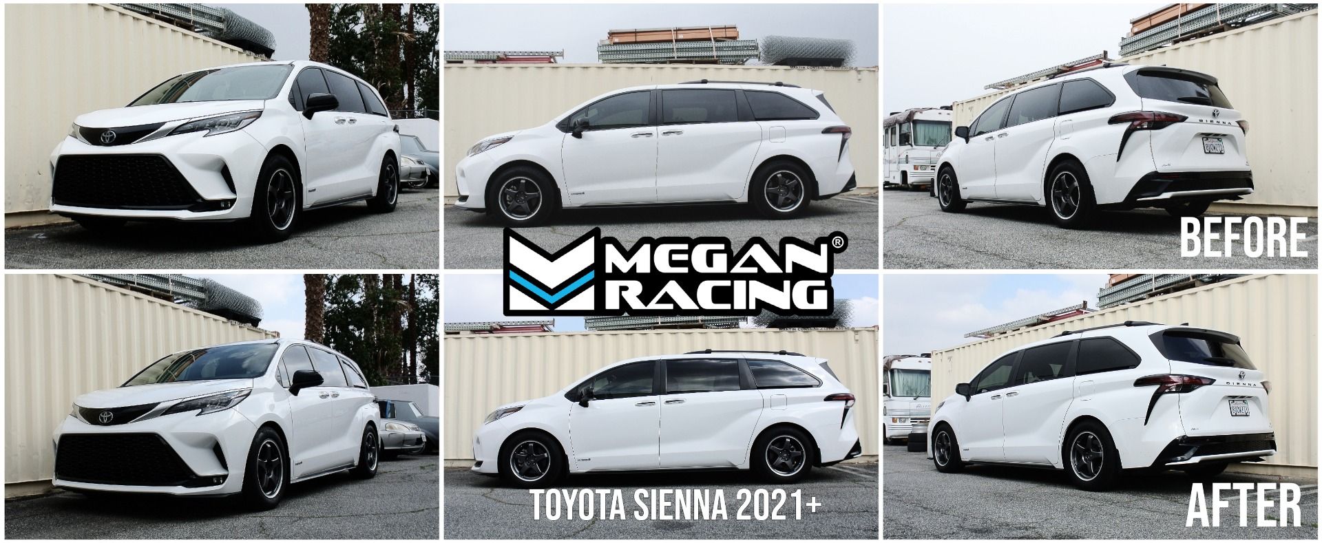 Megan Racing Street Series Coilovers for 2021+ Toyota Sienna AWD