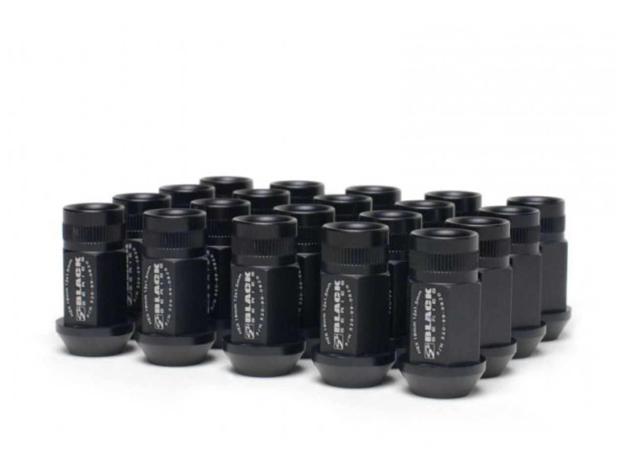 Skunk2 Black Anodized Series Lug Nut - 20-pc (M12 x 1.50)