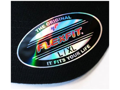 Eat Sleep Race Black Logo Team Flexfit Hat