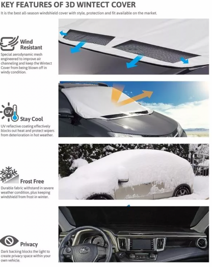 3D MAXpider Size E 3D Wintect Windshield Cover B014KOZ0L0