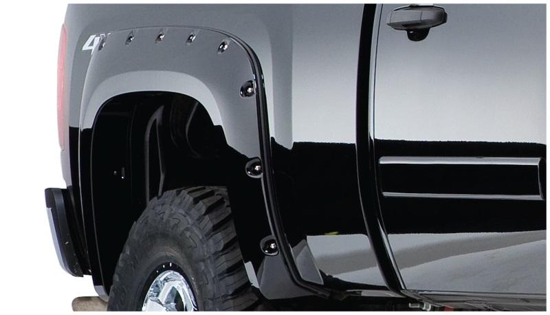 Bushwacker 07-13 Chevy Silverado 1500 Fleetside Pocket Style Flares 2pc 69.3in Bed - Black 40094-02 Main Image